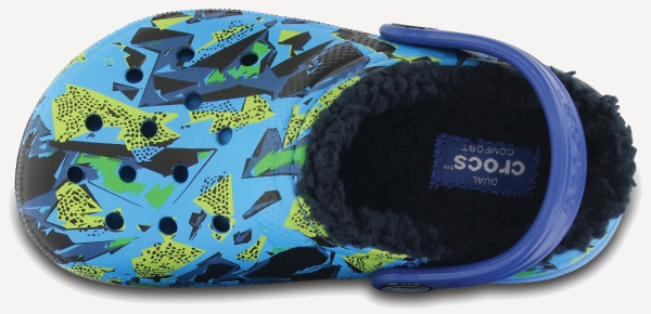 Сабо Classic Lined Graphic Clog K (J3 EU 34-35 СМ 21.7; Ocean/Navy)